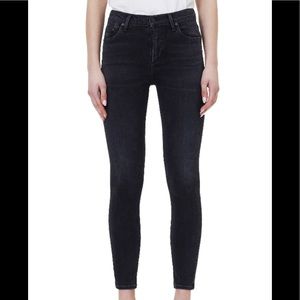 New Citizens Rocket Cropped Black Midrise Jeans 30